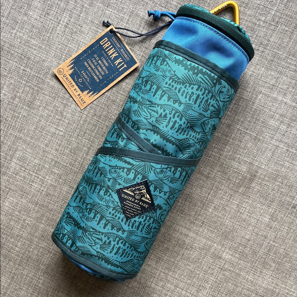 United By Blue Reusable Drink Kit Cups Water Bottle Stainless Steel